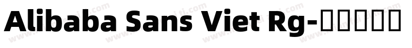 Alibaba Sans Viet Rg字体转换